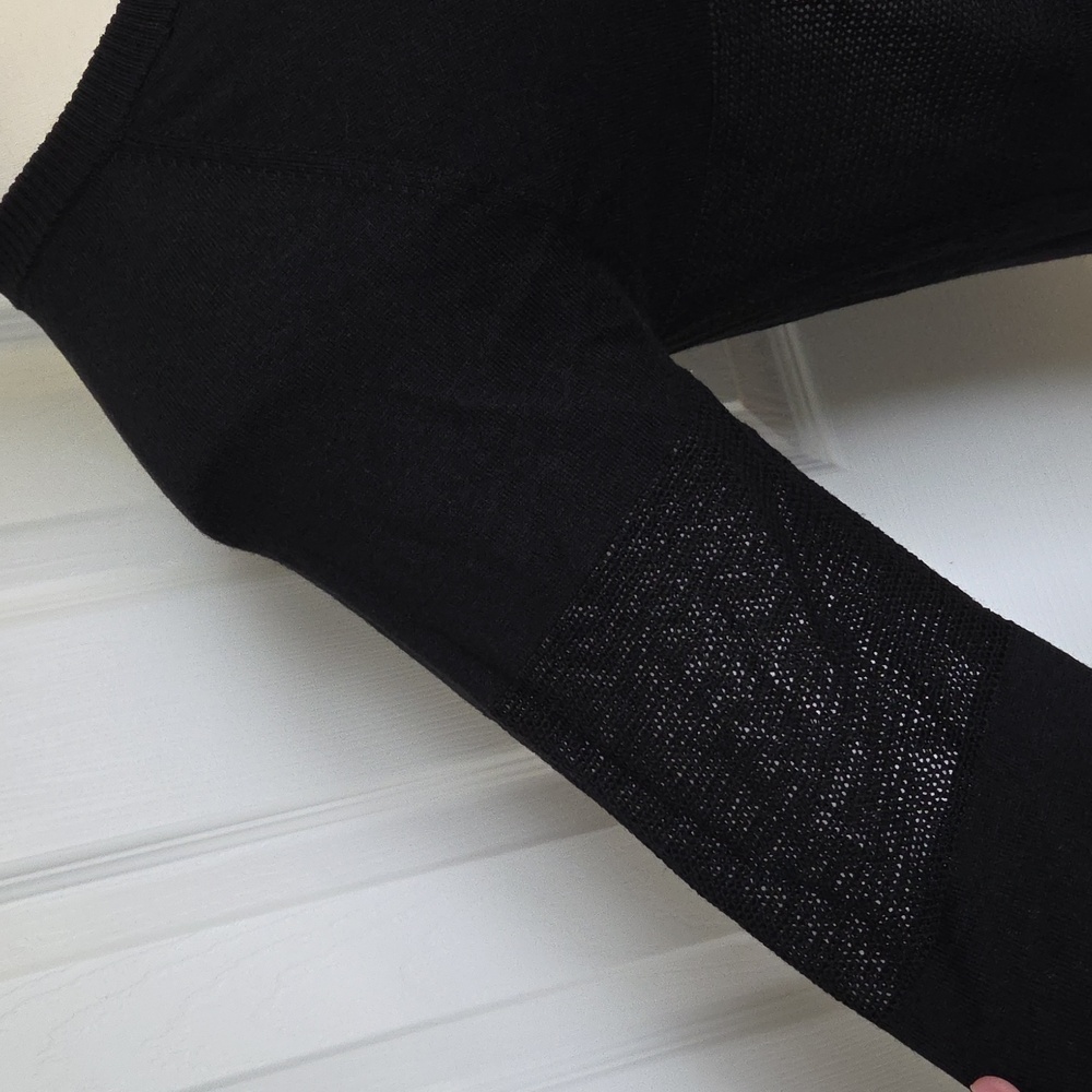 SPIRITUAL GANGSTER ON THE GO COOLMAX BLACK SWEATER MESH CENTER SMALL - Picture 5 of 8